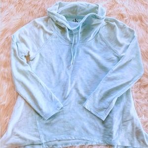 L/G Calvin Klein Asymmetric pullover Sweater Baby Blue